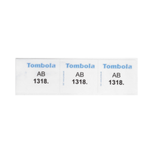Tombolový lístok 3-dielne 1blok 100ks